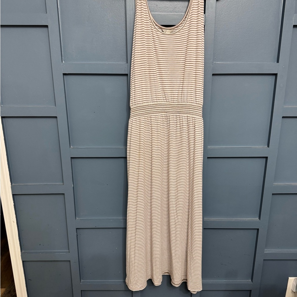 Cato Tan Sleeveless Maxi Dress